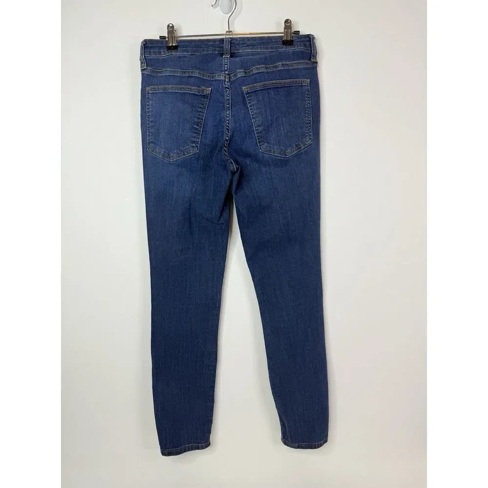 Universal Thread Jeans Women's 6/28 Mid Rise Skinny‎ Denim Blue